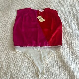 NWT Pink and Red Bodysuit